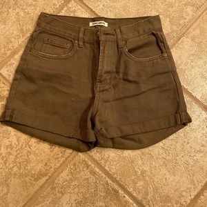 Zara Women's Brown Denim Shorts